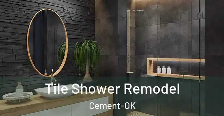 inner Bathroom imggen Tile Shower Remodel Cement-OK
